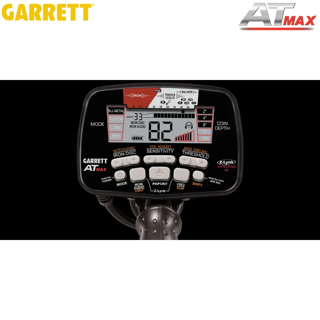 pantalla garrett at max detectores de metal impermeable búsqueda de tesoros tesoros enterrados tesoros y reliquias
