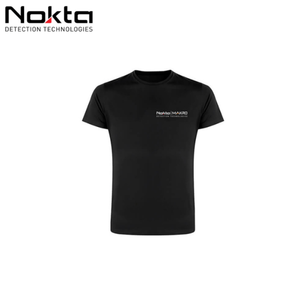 logo nokta camiseta negra