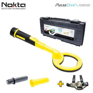 Detector de metales Nokta Pulse Dive 2en1 Scuba – Amarillo + Funda