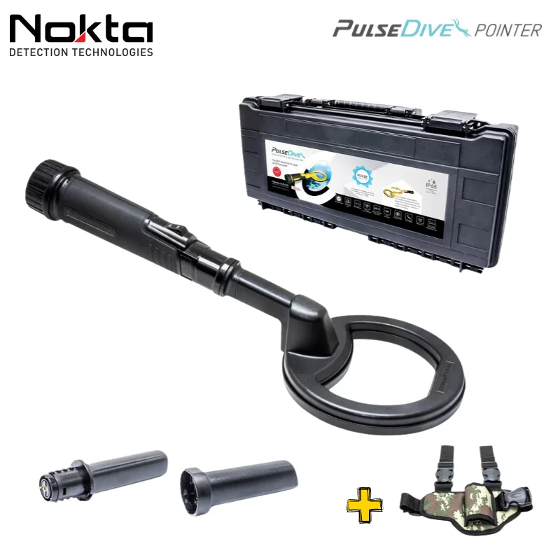 Detector de metales Nokta Pulse Dive 2en1 Scuba - Negro + Funda