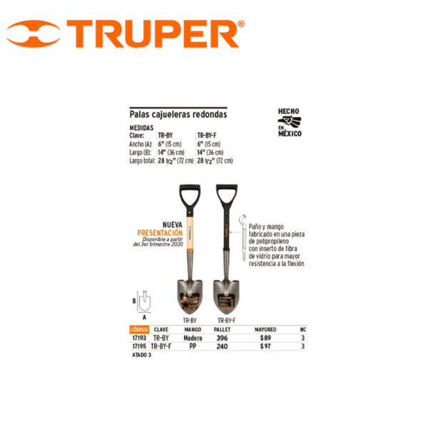 truper palas herramientas accesorios detector de metales especificaciones