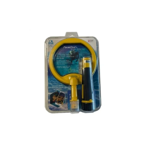 pulsedive scuba detector de metales amarillo